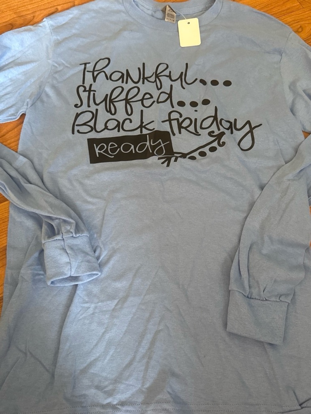 Gildan Light Blue Long-Sleeve Graphic Tee
